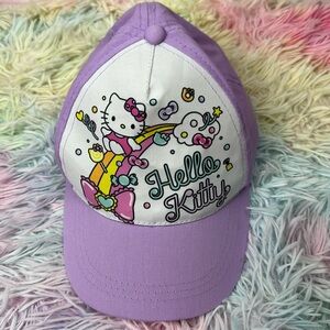 NWOT Sanrio Hello Kitty Pastel Purple Y2K Velcro Adjustable Hat OS